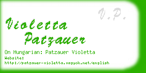 violetta patzauer business card
